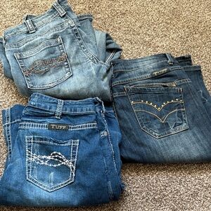 Cowgirl Tuff Women's Blue Boot Cut Jeans